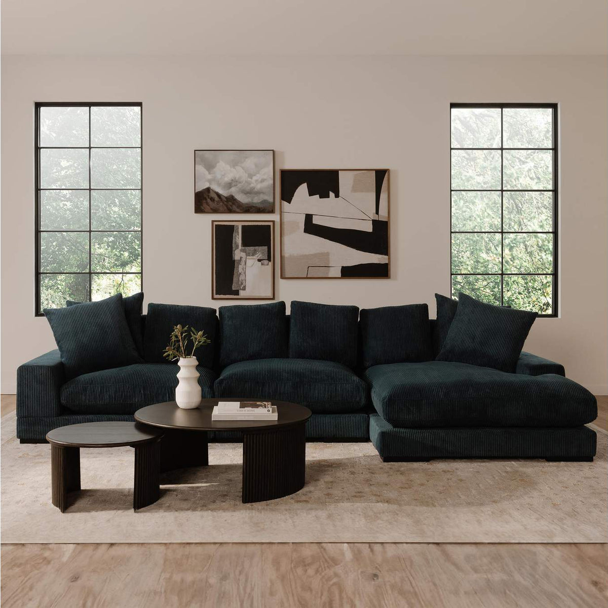 TN-1028-46 Plunge Slipper Chair Navy