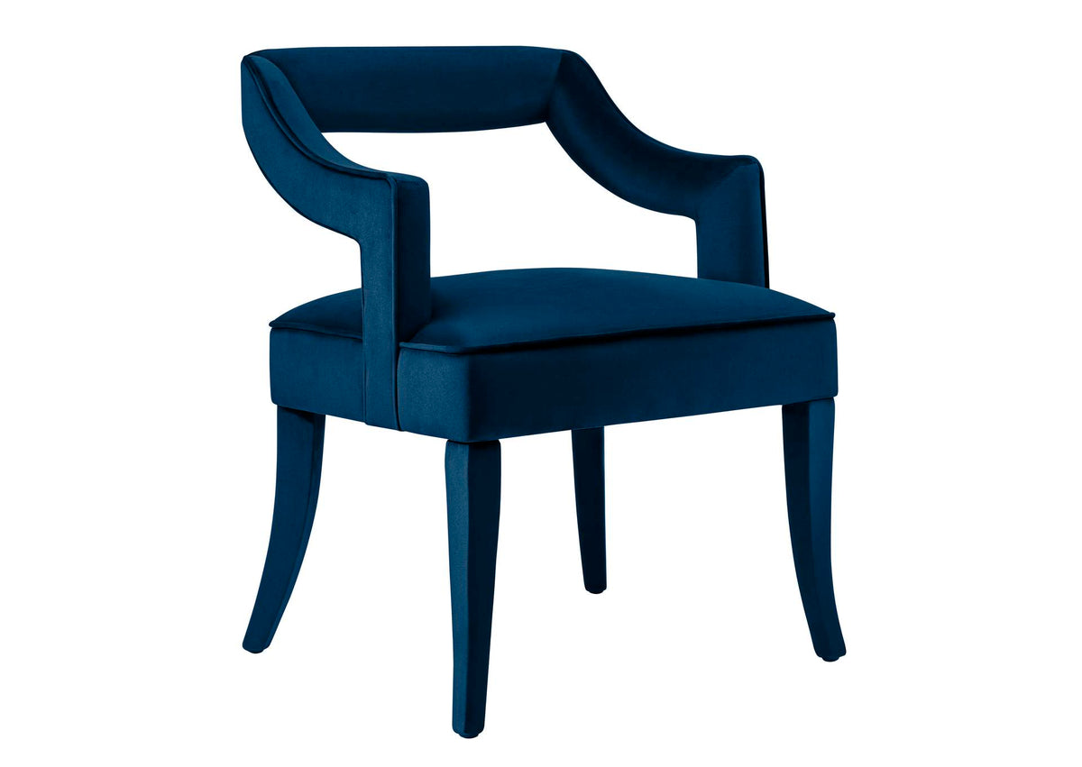 TOV-A212 Tiffany Navy Velvet Chair