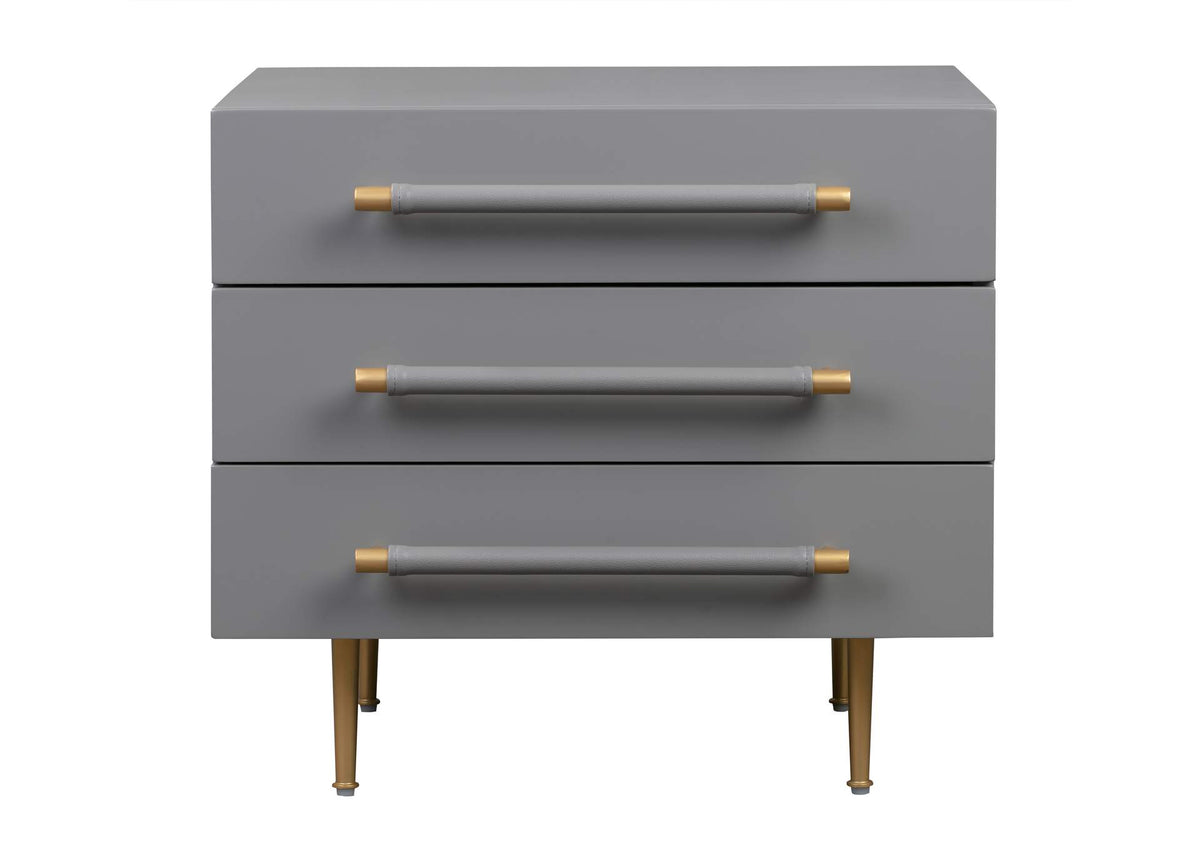 TOV-B44061 Trident Grey Nightstand