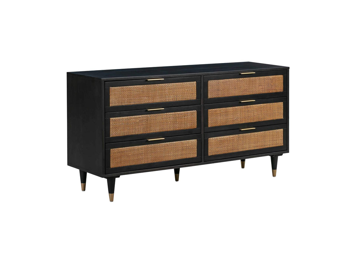 TOV-B44108 Sierra Noir 6 Drawer Dresser