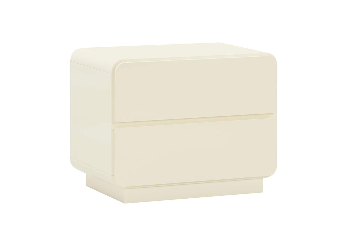 TOV-B54228 Sagura Cream Nightstand