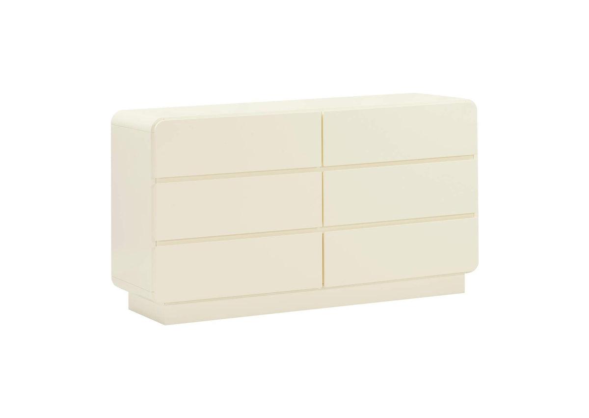 TOV-B54230 Sagura Cream 6 - Drawer Dresser