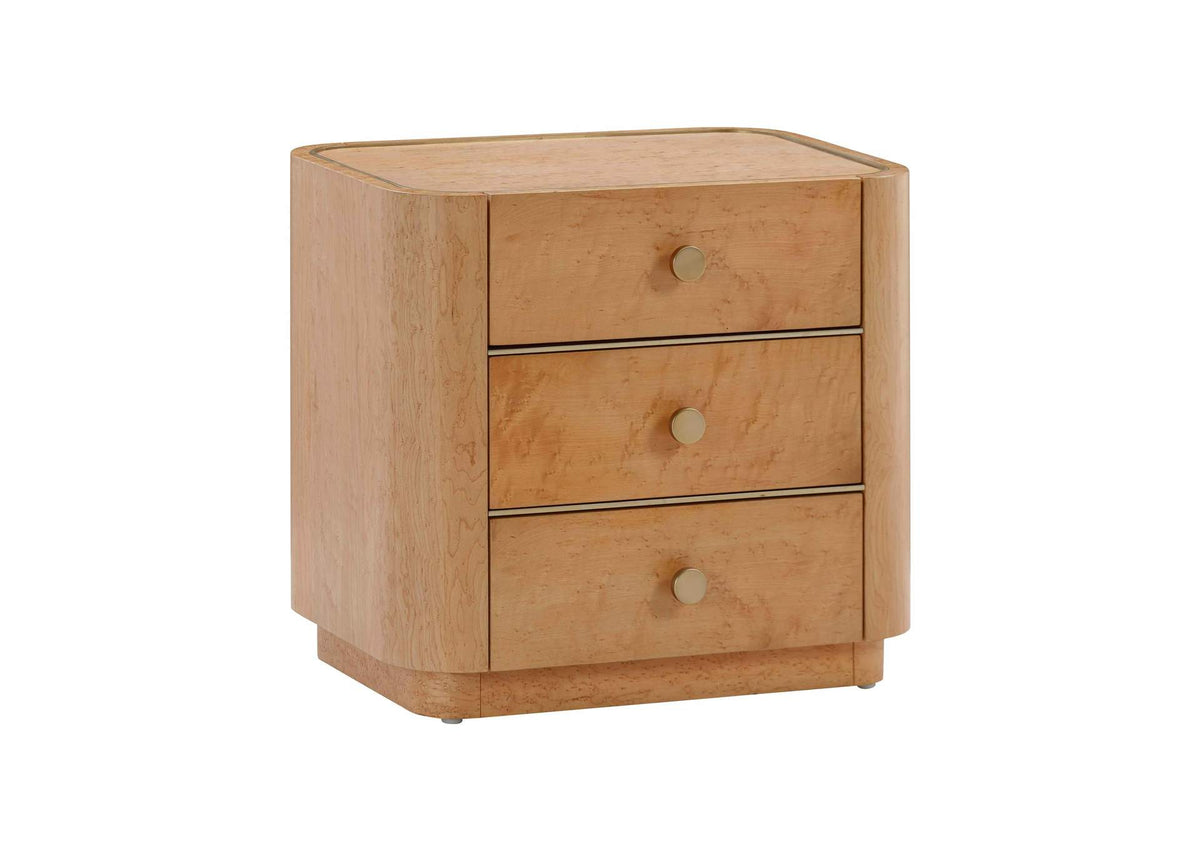 TOV-B54255 Abigail Natural Birdseye Maple Nightstand
