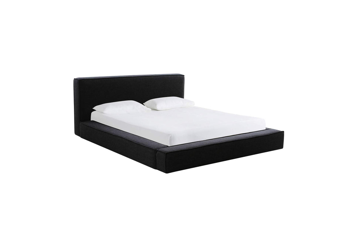 TOV-B68821 Olafur Black Linen King Bed