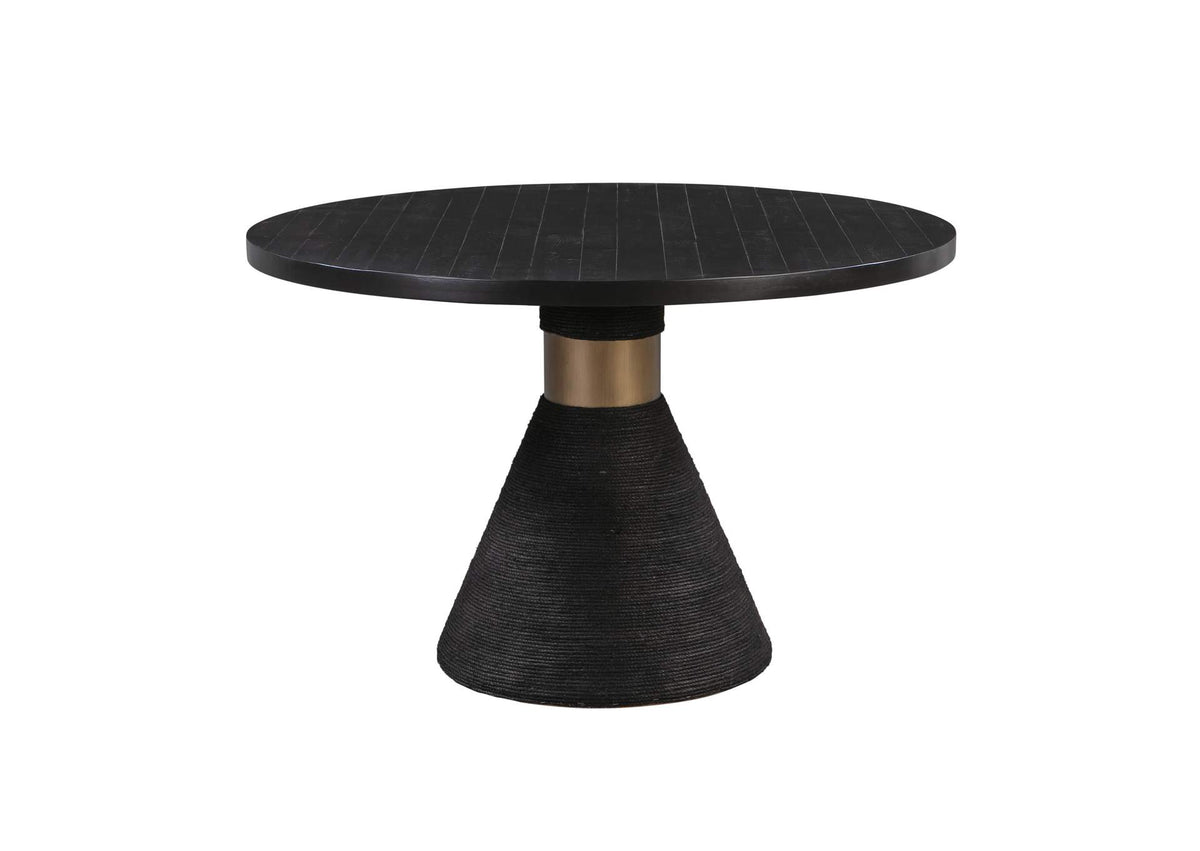 TOV-D44049 Rishi Black Rope Round Table