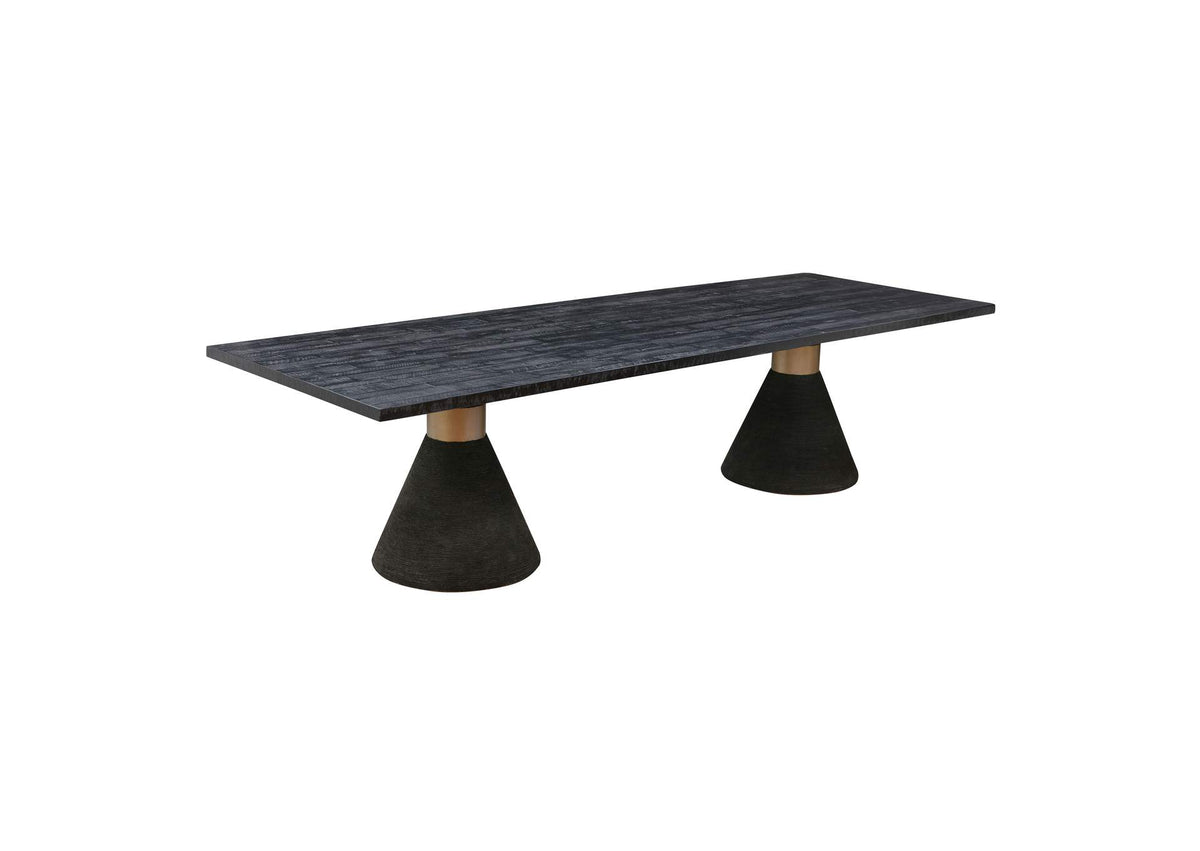 TOV-D44153 Rishi Black Rope Rectangular Table