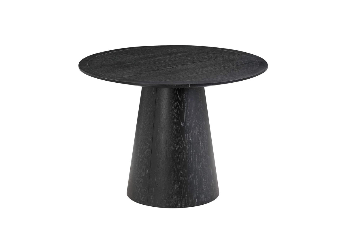 TOV-D54225 Sahara 41" Black Oak Round Dining Table