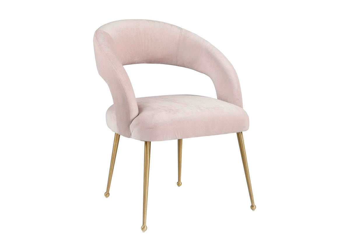 TOV-D6187 Rocco Blush Velvet Dining Chair
