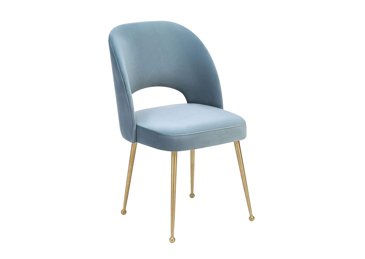 TOV-D66 Swell Sea Blue Velvet Chair