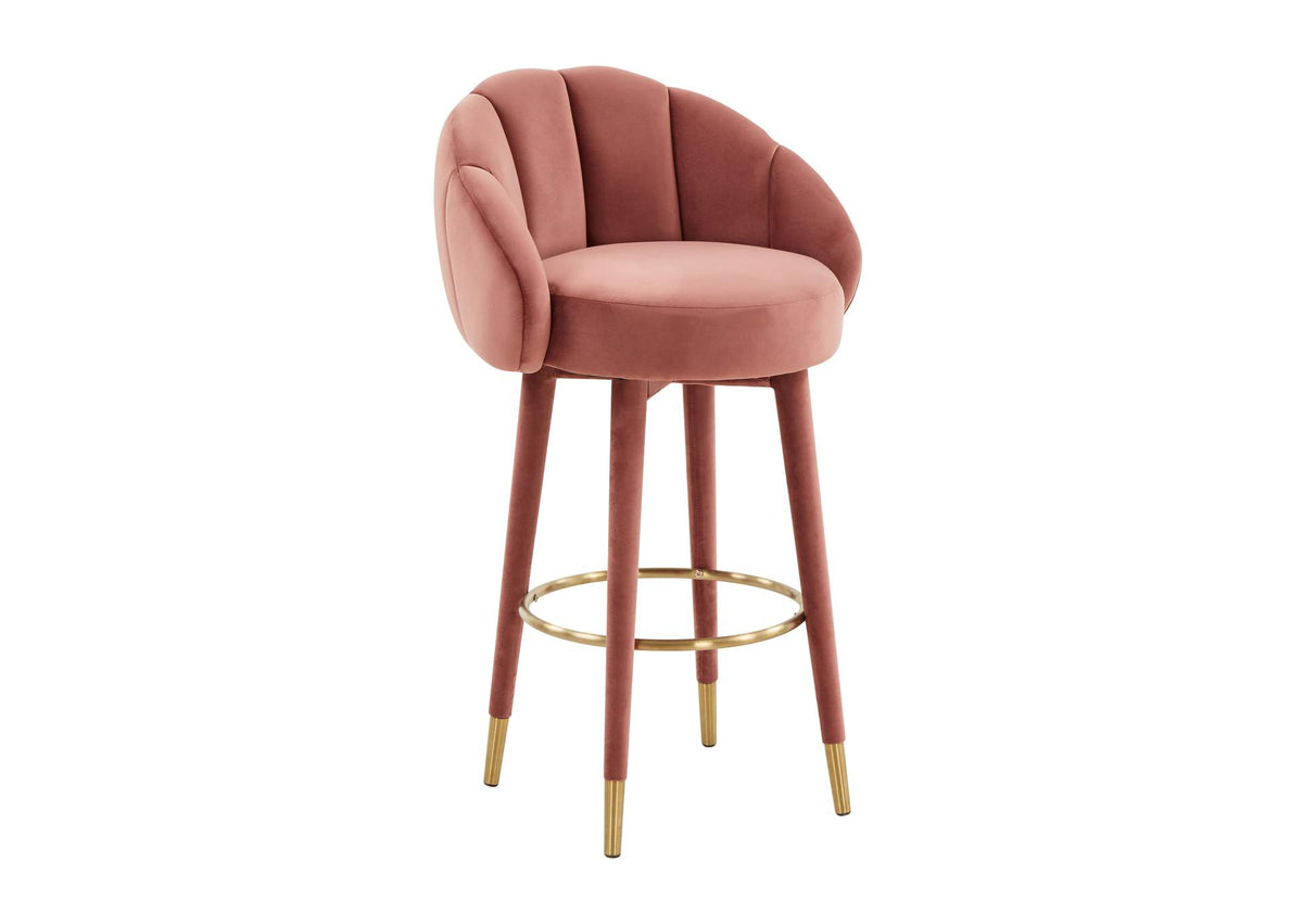 TOV-D68240 Myla Salmon Swivel Bar Stool