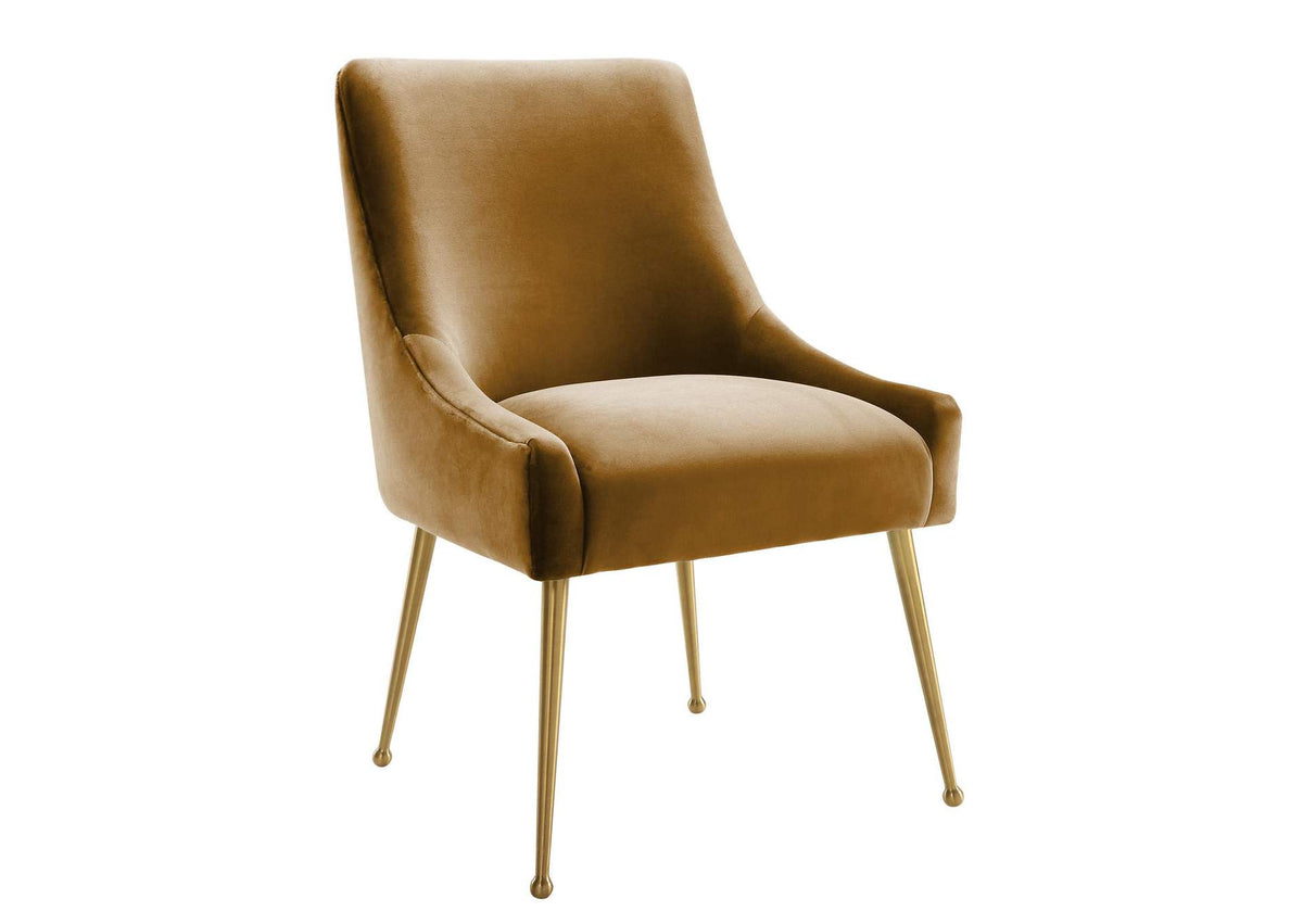 TOV-D68305 Beatrix Cognac Velvet Side Chair