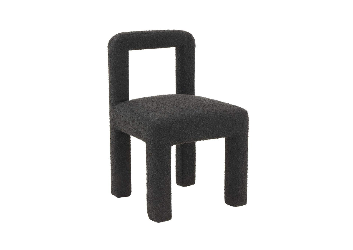 TOV-D68466 Hazel Black Boucle Dining Chair