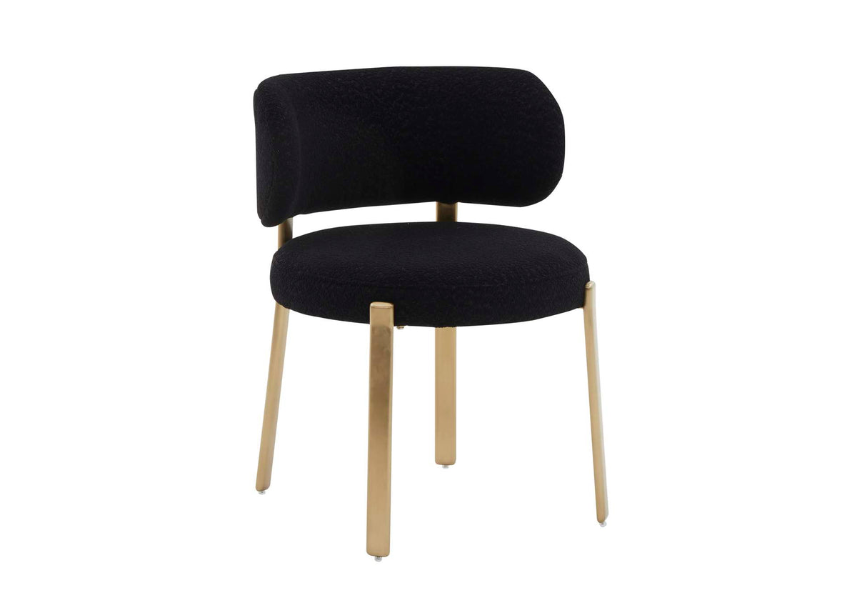 TOV-D68648 Margaret Black Performance Boucle Dining Chair