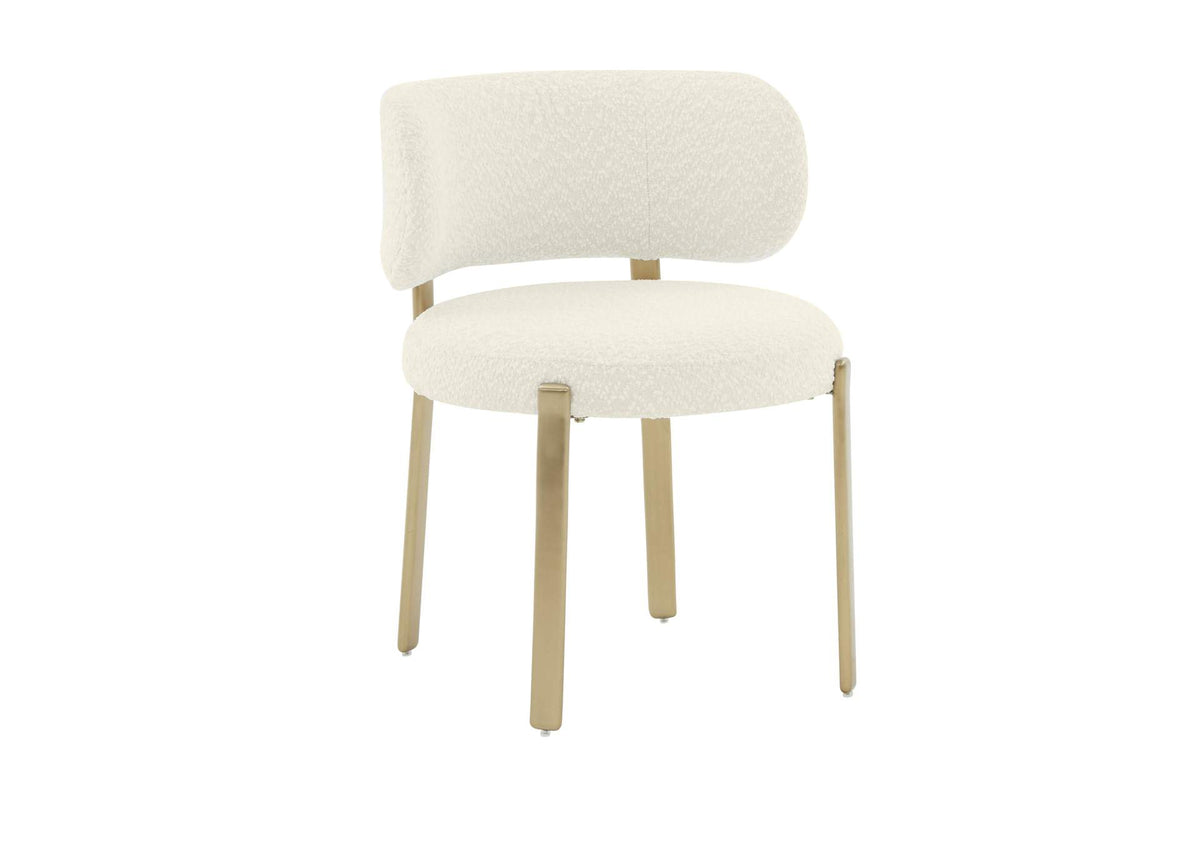 TOV-D68649 Margaret Cream Performance Boucle Dining Chair