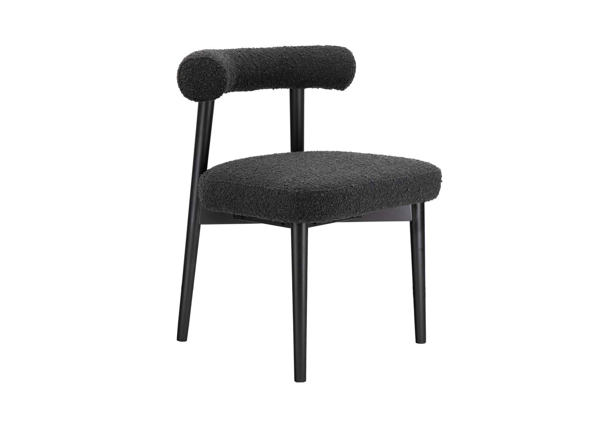 TOV-D68758 Spara Black Performance Boucle Side Chair