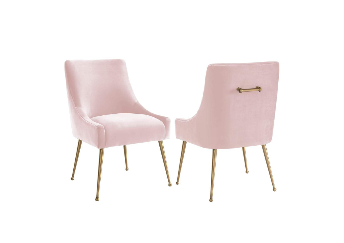 TOV-D7222 Beatrix Blush Velvet Side Chair