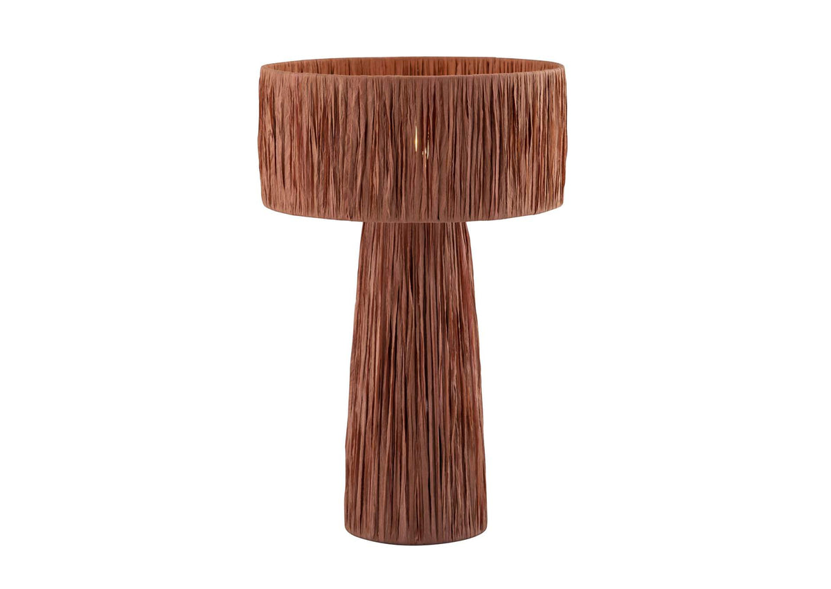 TOV-G18378 Shelby Raffia Brick Table Lamp