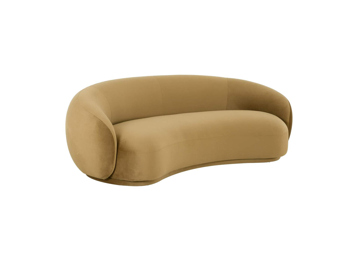 TOV-L44181 Kendall Cognac Velvet Sofa