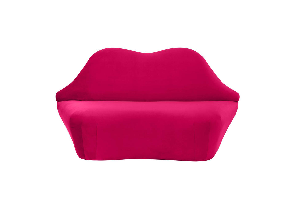 TOV-L68195 Lips Hot Pink Velvet Settee