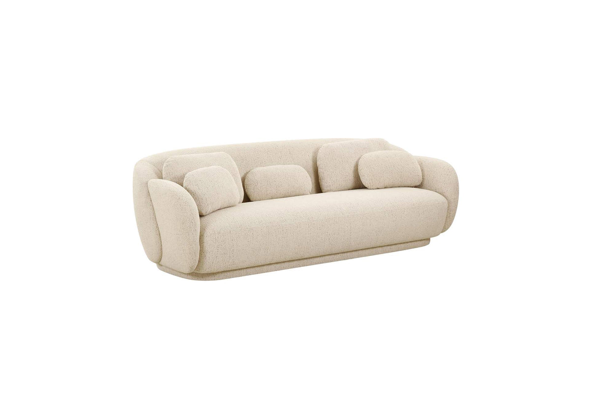 TOV-L68616 Misty Cream Boucle Sofa