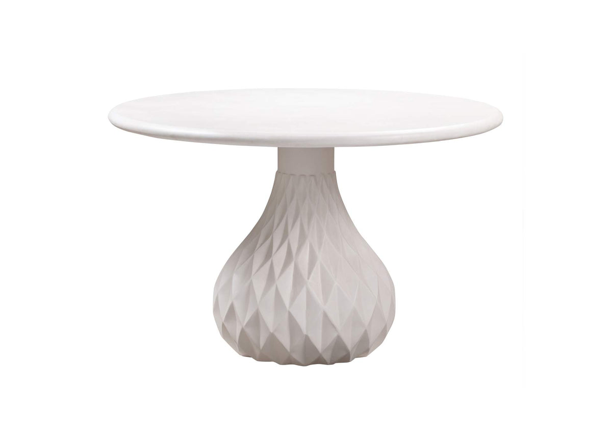 TOV-O44067 Tulum Ivory Concrete Dining Table