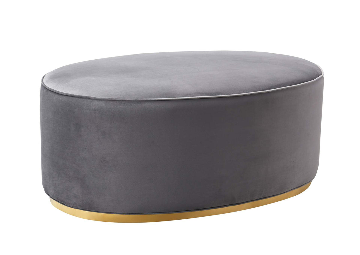 TOV-OC7225 Scarlett Grey Ottoman