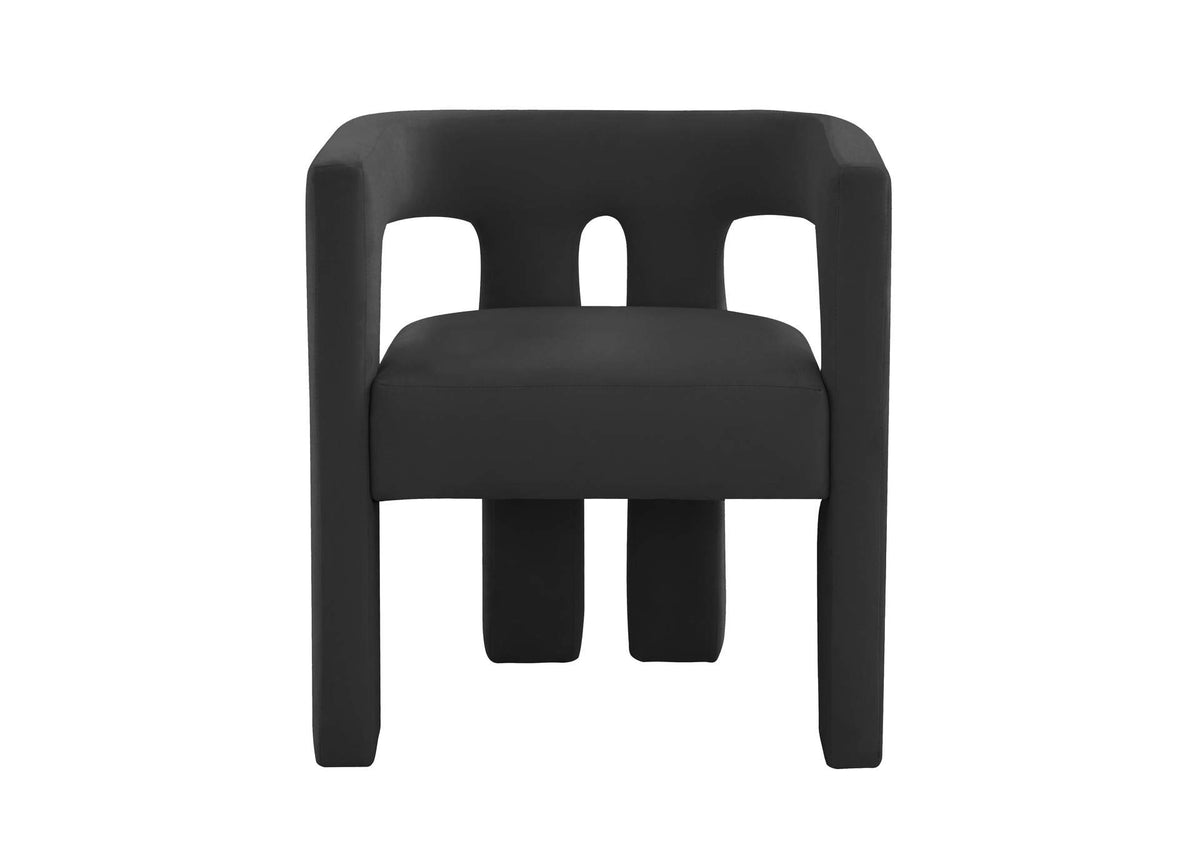 TOV-S44197 Sloane Black Velvet Chair