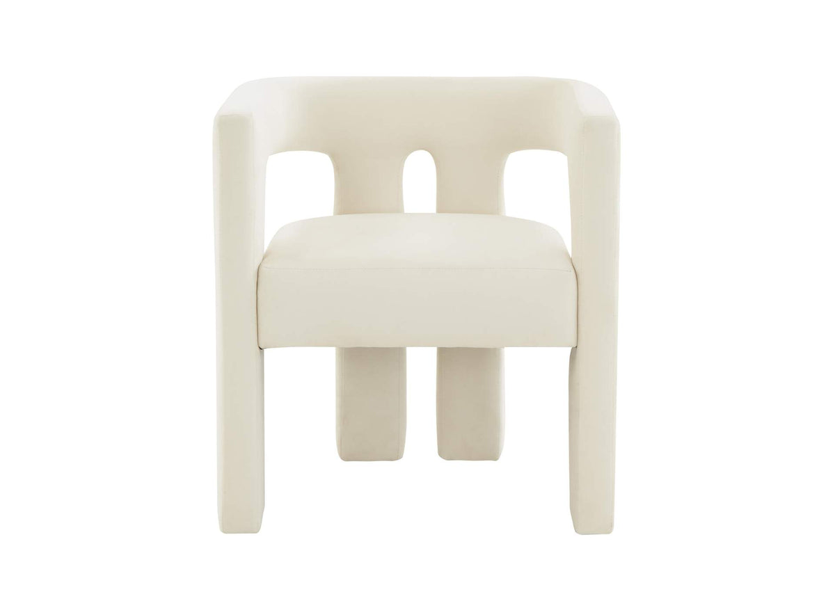 TOV-S44198 Sloane Cream Velvet Chair