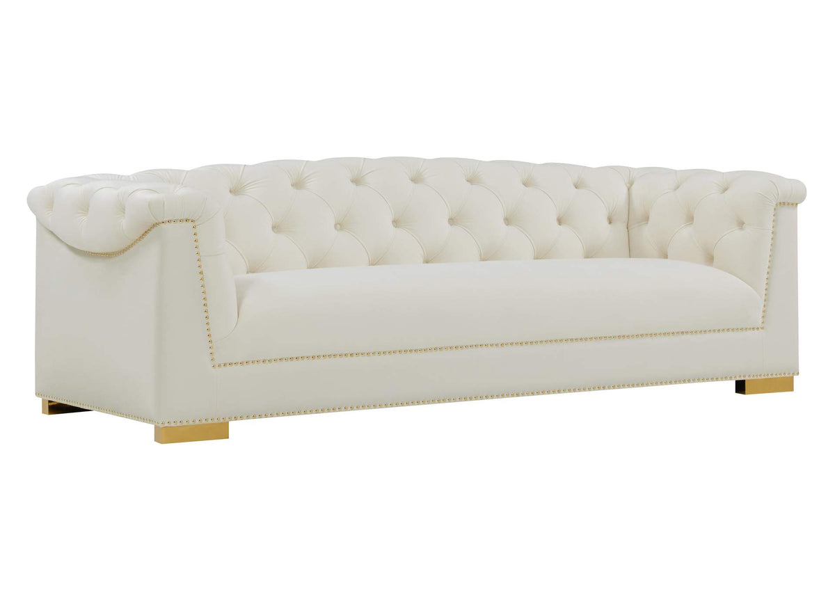 TOV-S4929 Farah Cream Velvet Sofa