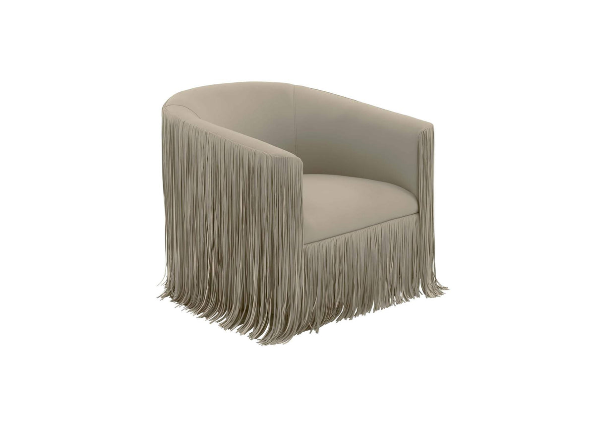 TOV-S68328 Shag Me Grey Performance Vegan Leather Swivel Chair