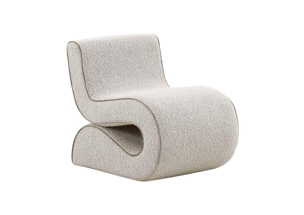 TOV-S68534 Senna Speckled Grey Boucle Accent Chair