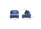 UB-1008-46 Tumble Slipper Chair Navy