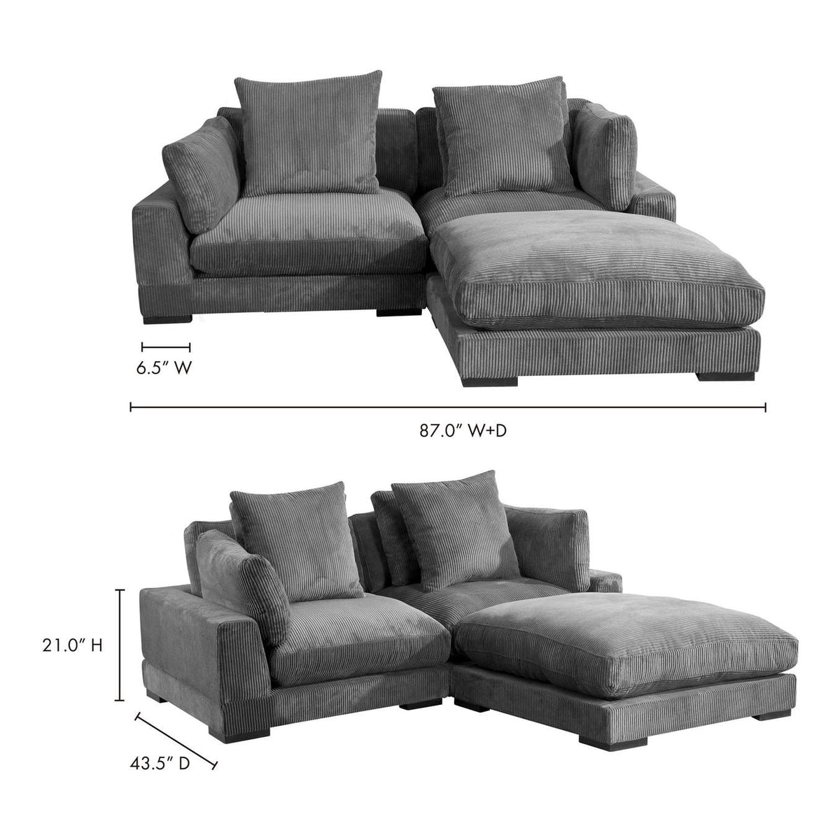 UB-1013-25 Tumble Nook Modular Sectional