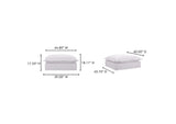 UB-1024-18 Olivia Ottoman White
