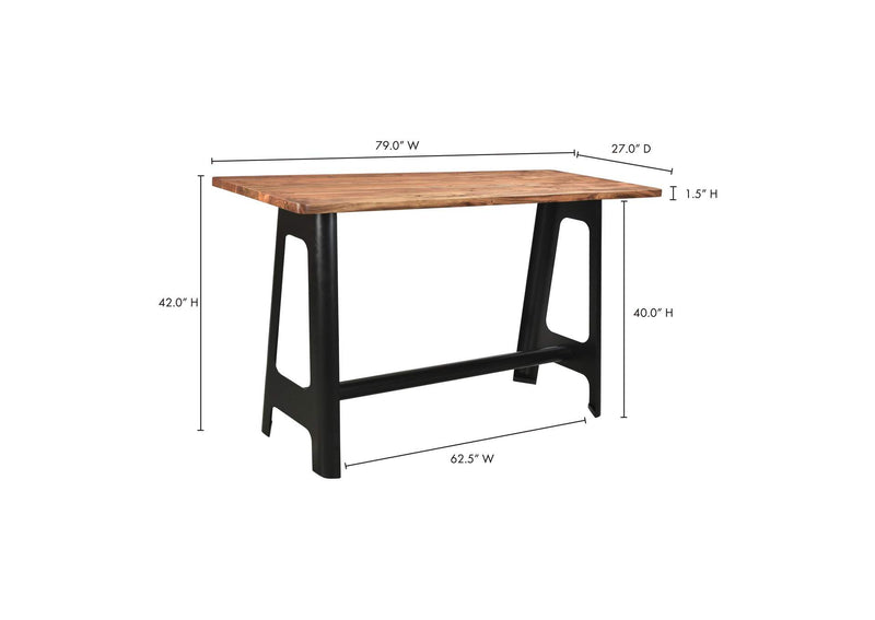UH-1016-24-0 Craftsman Bar Table