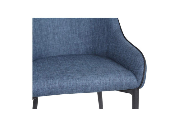 UU-1001-26 Lapis Dining Chair Dark Blue - Set Of Two