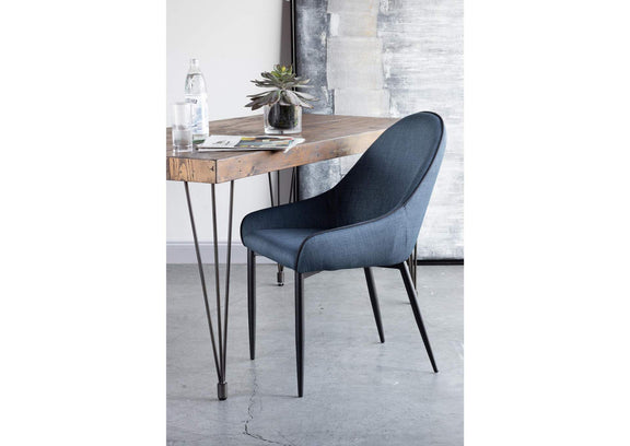 UU-1001-26 Lapis Dining Chair Dark Blue - Set Of Two