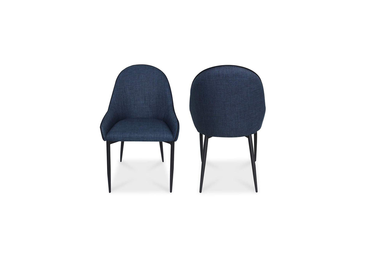 UU-1001-26 Lapis Dining Chair Dark Blue - Set Of Two