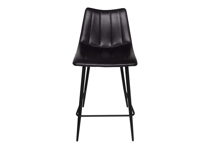 UU-1002-02 Alibi Counter Stool Matte Black - Set Of Two