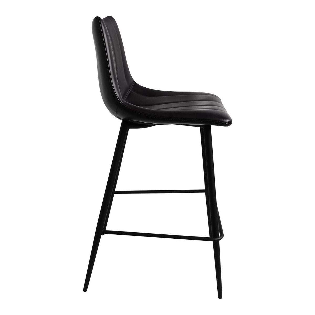 UU-1002-02 Alibi Counter Stool Matte Black - Set Of Two