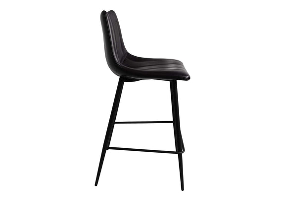 UU-1002-02 Alibi Counter Stool Matte Black - Set Of Two