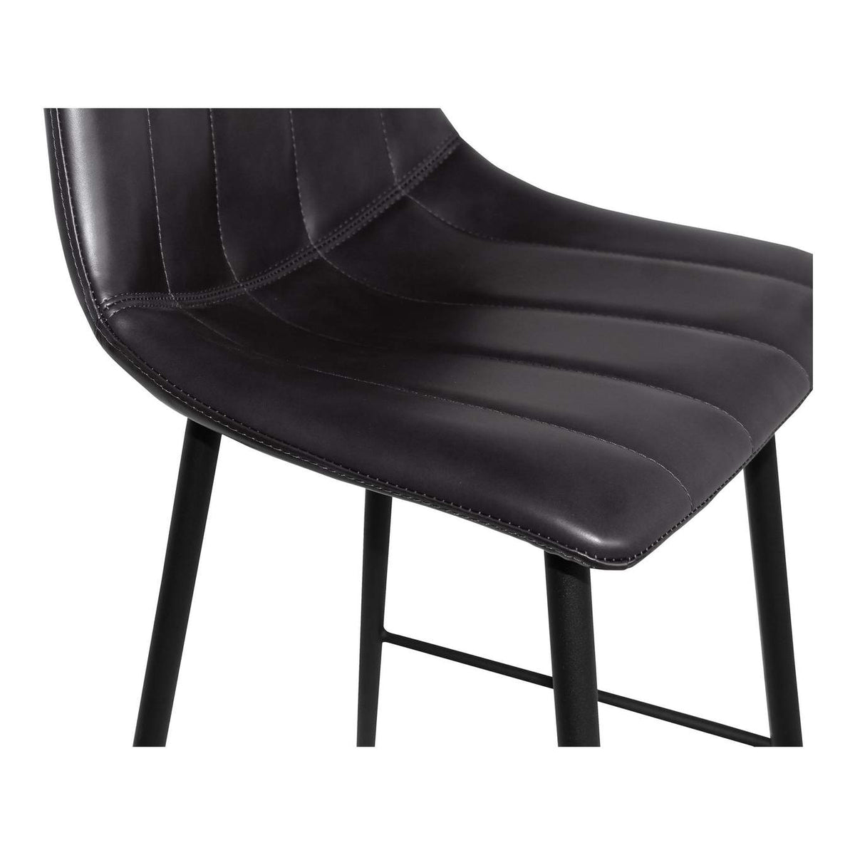 UU-1002-02 Alibi Counter Stool Matte Black - Set Of Two