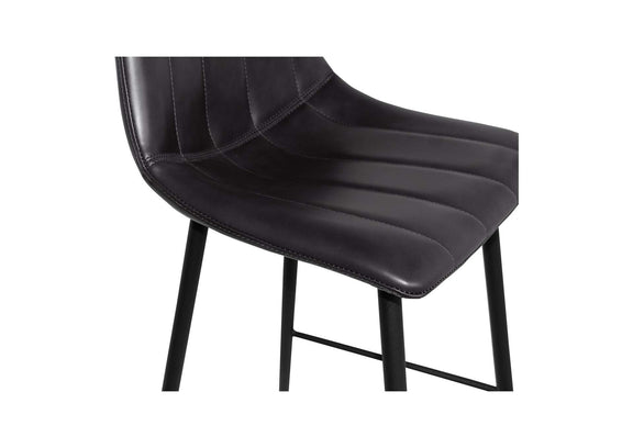 UU-1002-02 Alibi Counter Stool Matte Black - Set Of Two