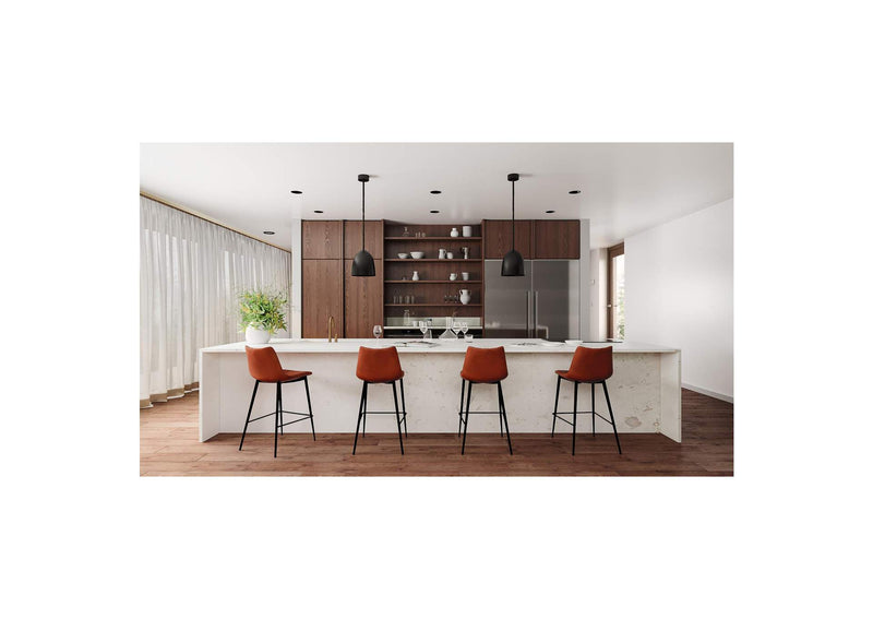 UU-1002-03 Alibi Counter Stool Brown - Set Of Two