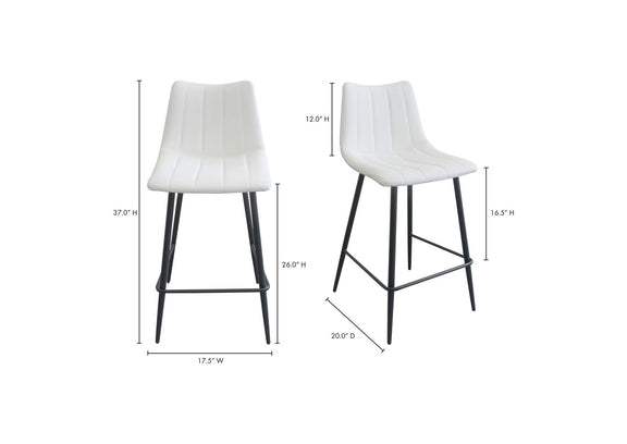 UU-1002-05 Alibi Counter Stool Ivory - Set Of Two