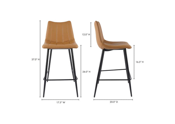 UU-1002-21 Alibi Counter Stool Tan - Set Of Two
