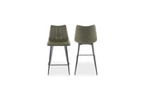UU-1002-27 Alibi Counter Stool Dark Green - Set Of Two