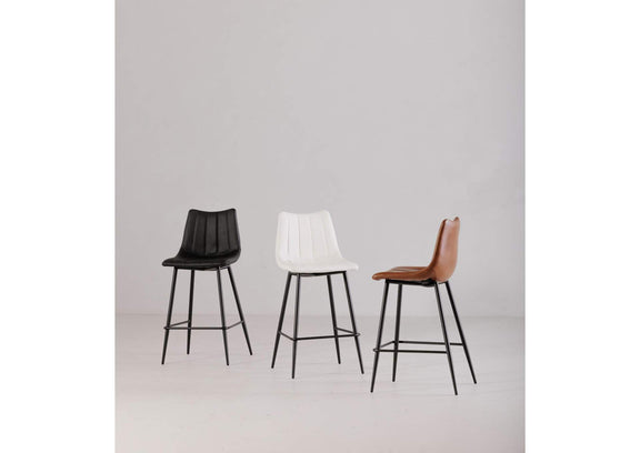 UU-1003-02 Alibi Barstool Matte Black - Set Of Two