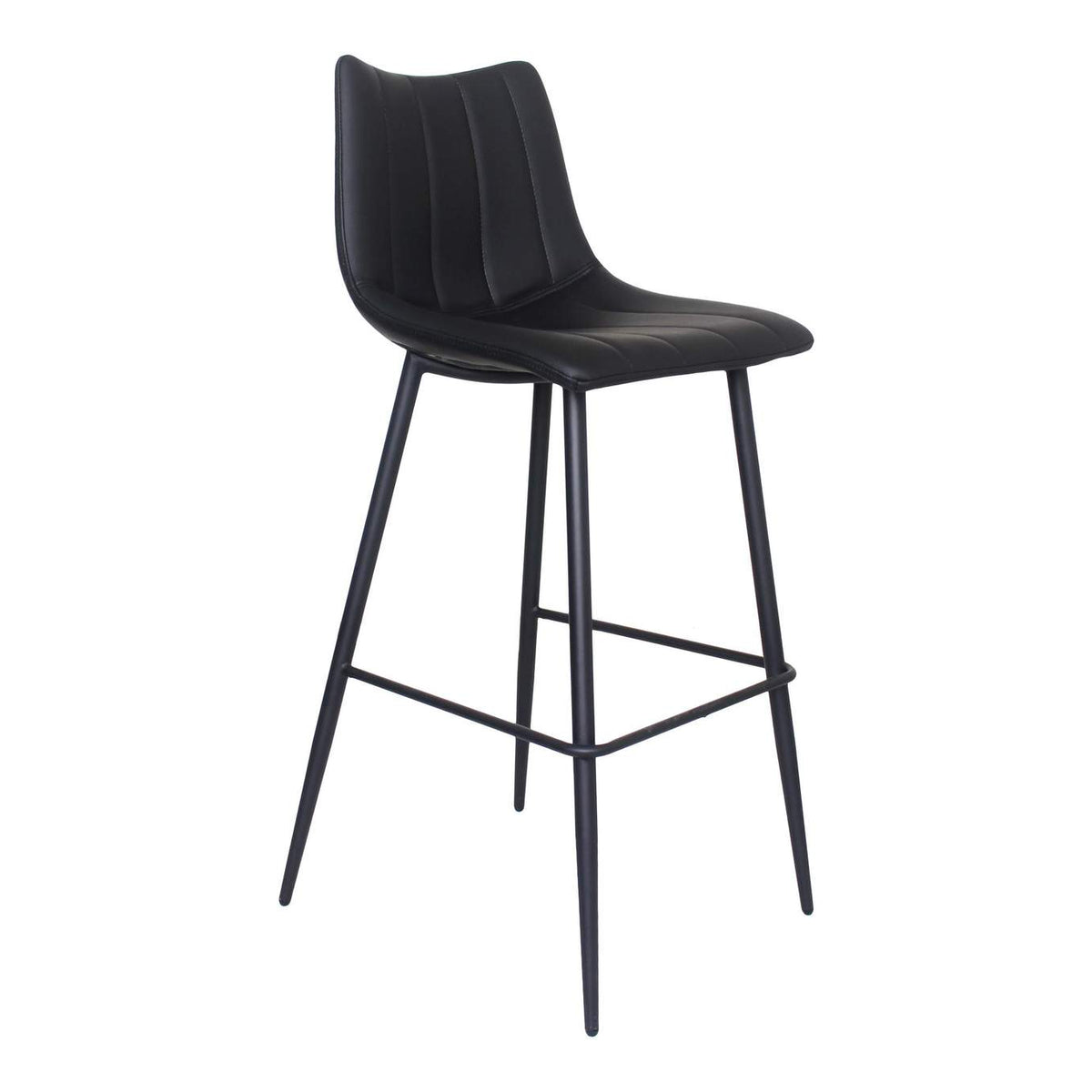 UU-1003-02 Alibi Barstool Matte Black - Set Of Two