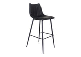 UU-1003-02 Alibi Barstool Matte Black - Set Of Two